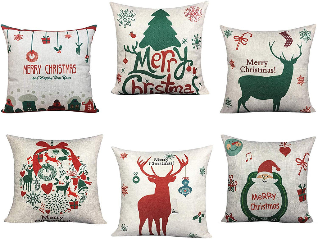 6 CHRISTMAS PILLOWS