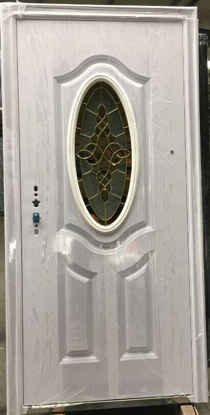 DW-S036 Single Steel Security Door Color White