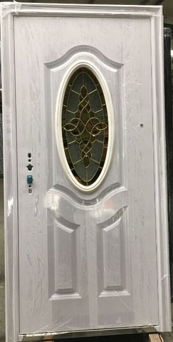 DW-S036 Single Steel Security Door Color White