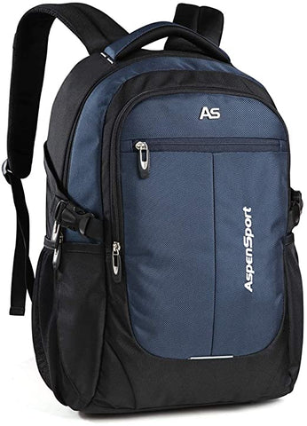 ASPENSPORT Laptop Backpack for Men School Bookbag Fit 15.6"-17"Water Repellent
