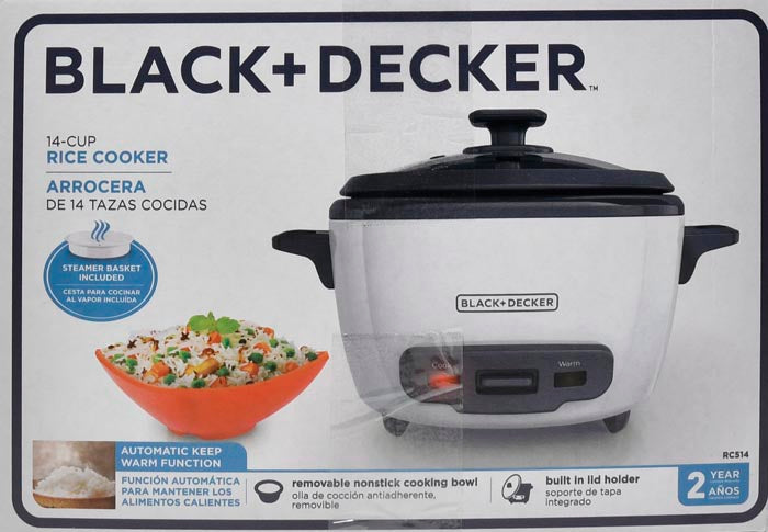 BLACK & DECKER RICE COOKER 14 CUP RC514B