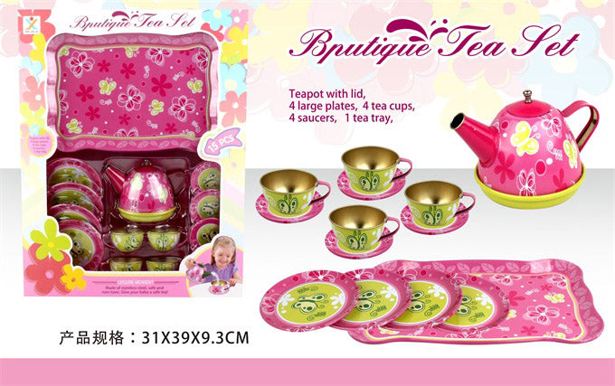 TINPLATE BUTTERFLY TEA SET