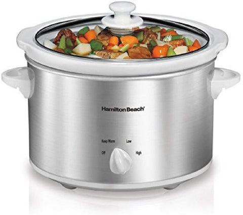 33140V HAMILTON BEACH 4QT SLOW COOKER SILVER