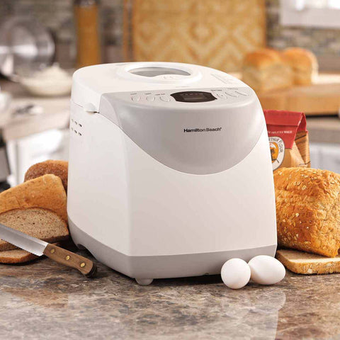 HAMILTON BEACH BREADMAKER WHITE 2LBS