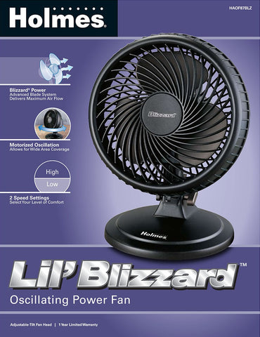HOLMES LIL BLIZZARD DESK FAN