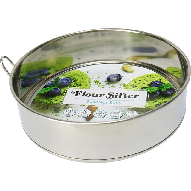 FLOUR SIEVE S/STEEL ROUND