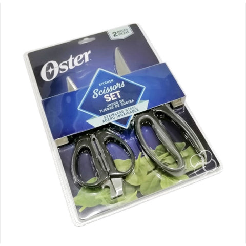 OSTER HUXFORD 2PC SS KITCHEN SCISSORS SET