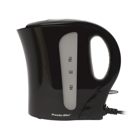 PROCTOR SILEX ELECTRIC KETTLE 1LT BLACK