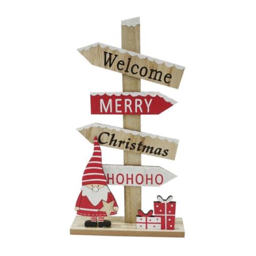TABLE SIGN SANTA GREETINGS
