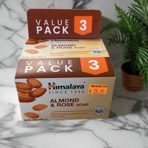 HIMALAYA ALMOND & ROSE SOAP (3PK)