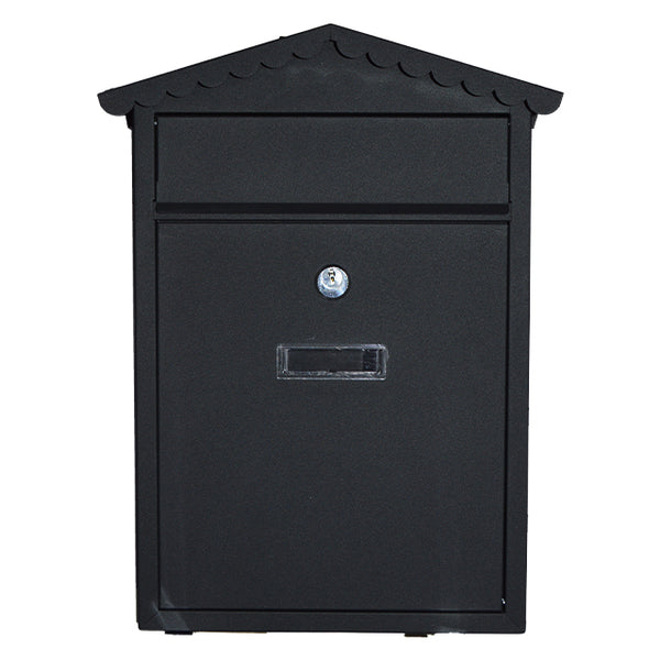 BLACK MAILBOX 35.5x26x9cm