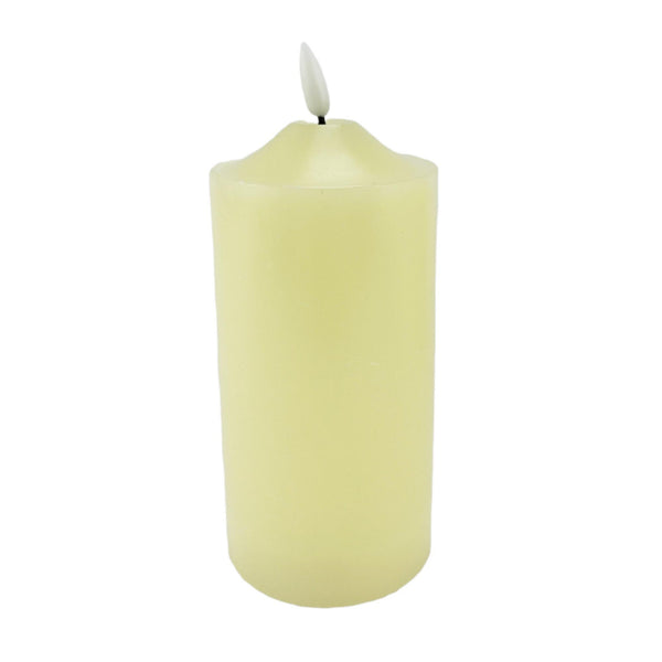 LED WAX CANDLE WITH NEW FLAME ON TOP