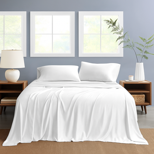 NAUTICA WHITE FULL SIZE SHEET SET (4PC)