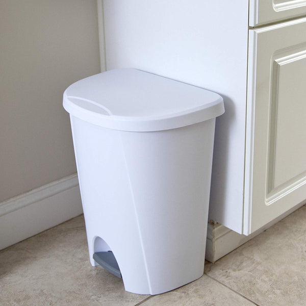STERILITE STEP ON BIN (white)