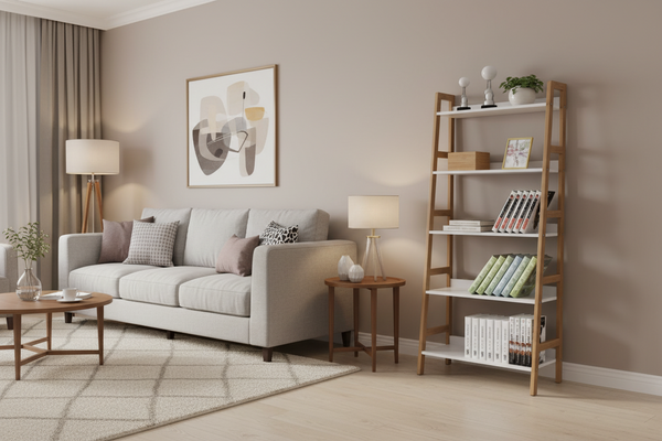 M&J 5 TIER WOODEN SHELF