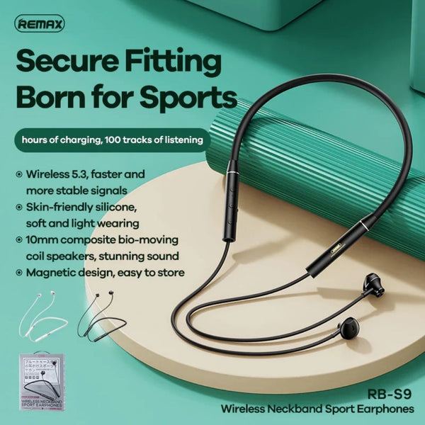 REMAX WIRELESS NECKBAND SPORT EARPHONES