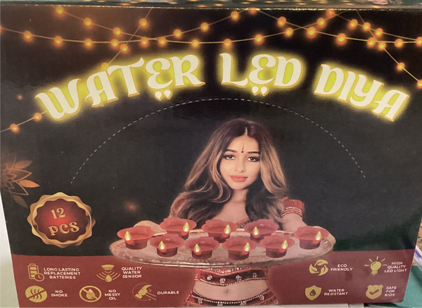 WATER LED DIYA (12PK)