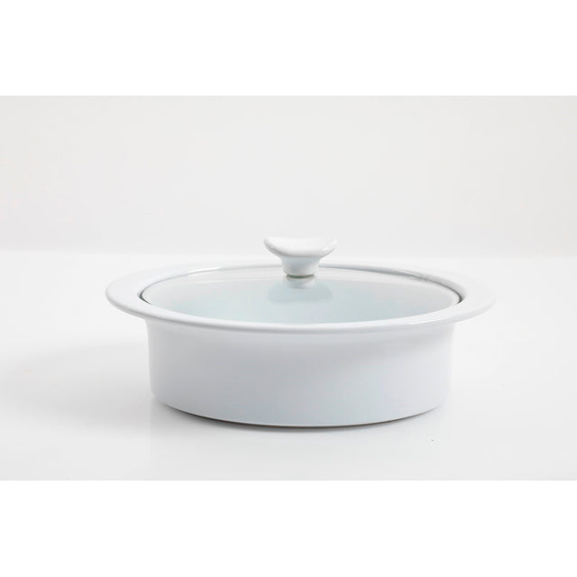 GRACIOUS DINING COLLECTION ELITE GIBSON CASSEROLE WITH GLASS LID