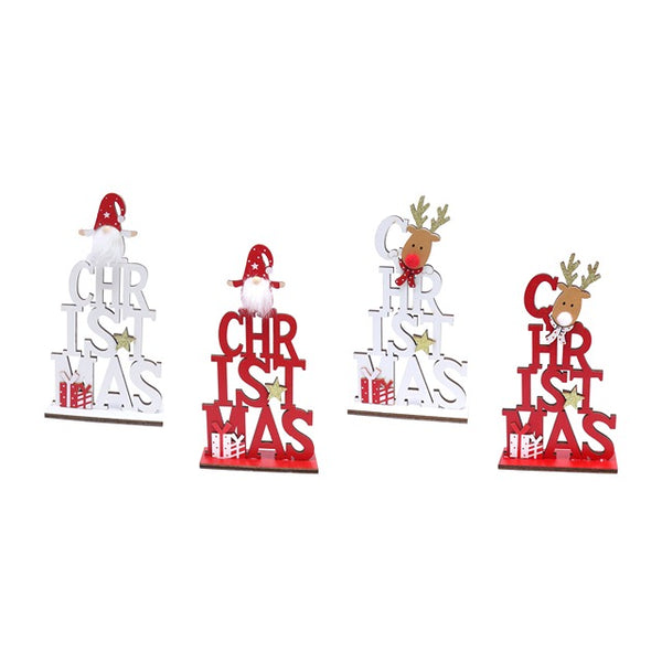 CHRISTMAS TABLE WOOD DECOR