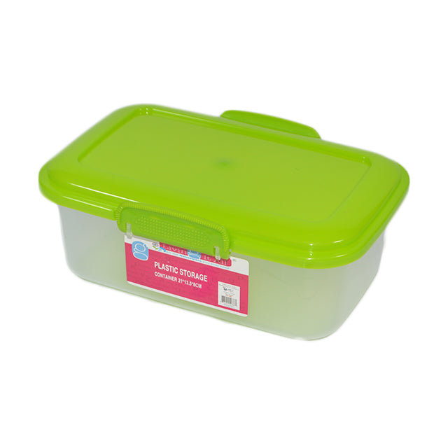 PLASTIC SNAP SEAL & LOCK CONTAINER WITH LID