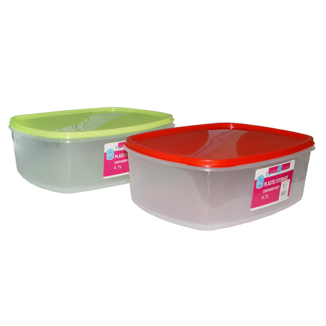 PLASTIC STORAGE CONTAINER 4.7L