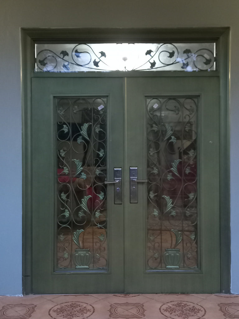 D09 GREEN SECURITY DOOR
