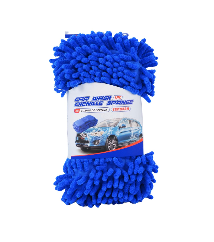 CARSUN AUTO CHENILLE WASH SPONGE BLUE