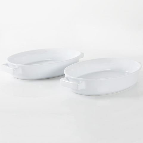 MARTHA STEWART WHITE OVAL BAKER SET