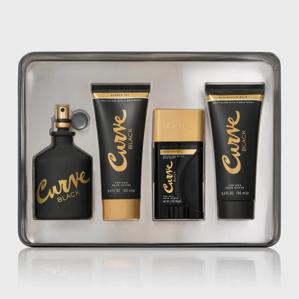 CURVE BLACK MEN 4PC SET THE HOME EXPO