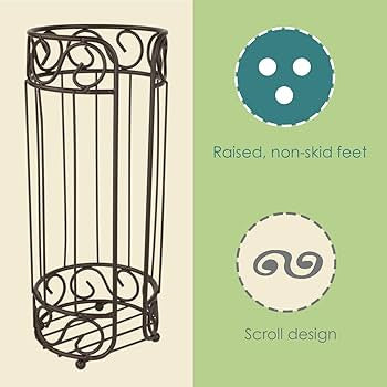 HOME BASICS 3 ROLL TISSUE HOLDER