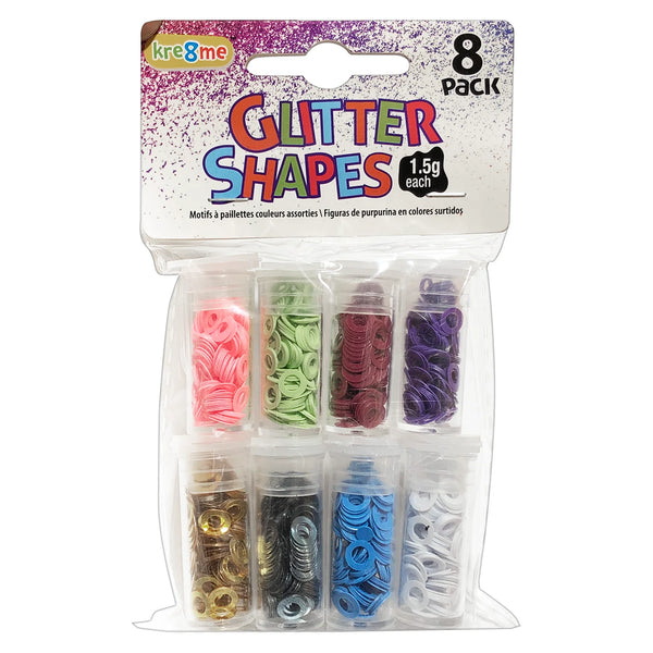 GLITTER GEL SHAPES (8PK)
