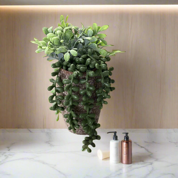 STRING OF PEARLS ARTIFICIAL POTTED PLANT