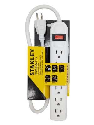 STANLEY POWERMAX 1.5FT WHITE (3OUTLET)