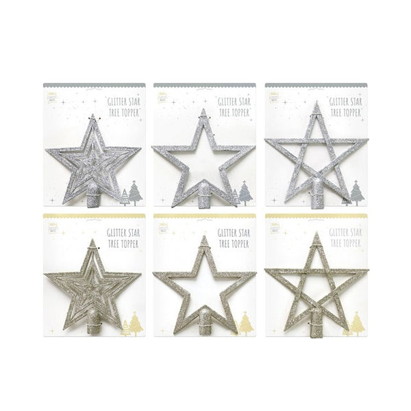 GLITTER STAR TREE TOPPER