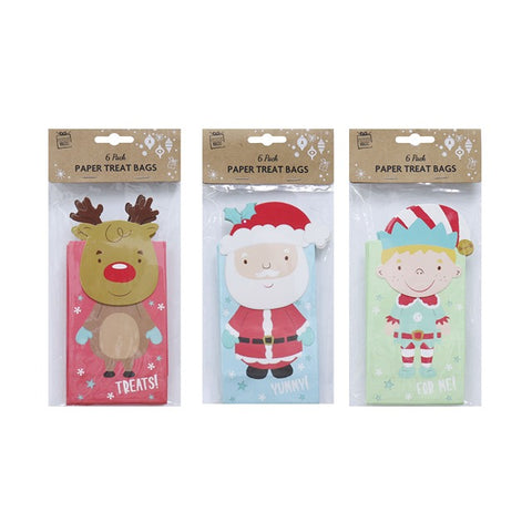 XMAS TREAT BAGS (6pk) asst