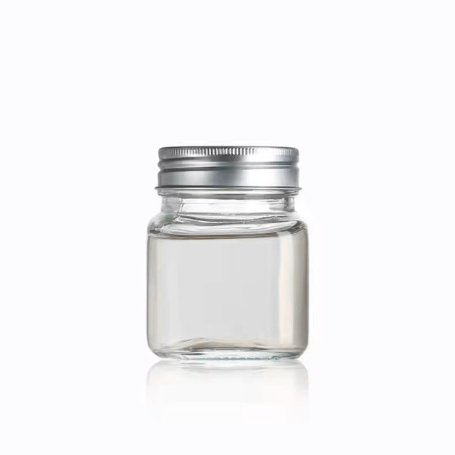 Square jar with lid
