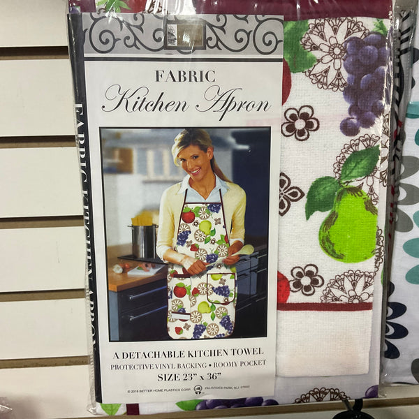 FABRIC KITCHEN APRON ASSORTED