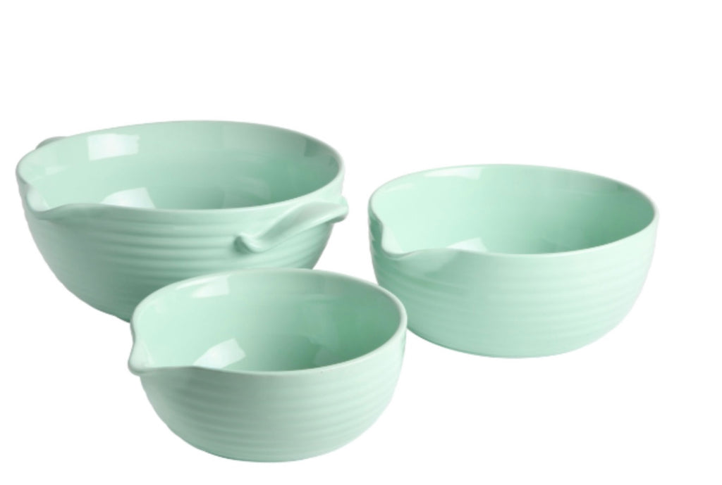 MARTHA STEWART 3PC VINTAGE PREP BOWL SET