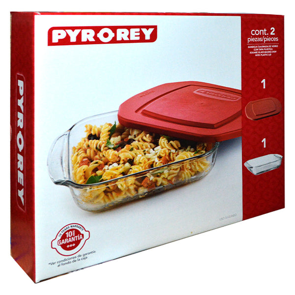 PYROREY SQUARE BAKING DISH WITH LID