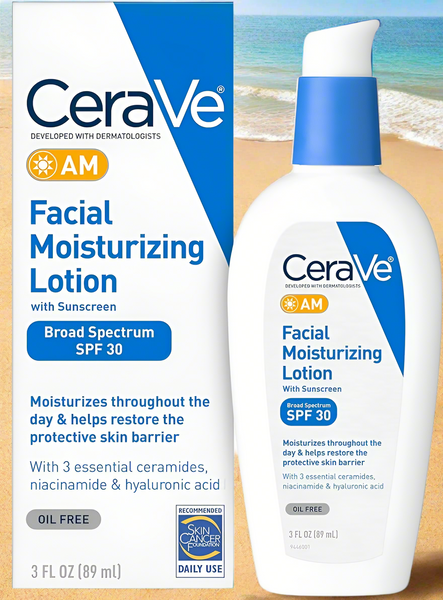CERAVE FACIAL MOISTURIZING LOTION WITH SUNSCREEN