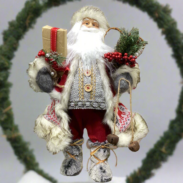 STANDING SANTA CHRISTMAS ORNAMENT
