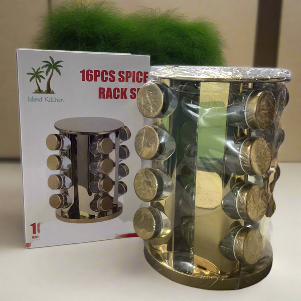 16PC SPICE RACK SET