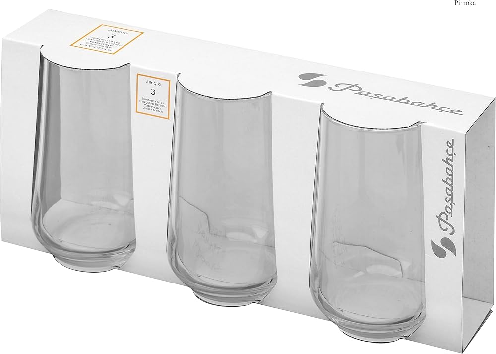 PASABAHCE ALLEGRA 3PC LONG DRINK GLASS SET