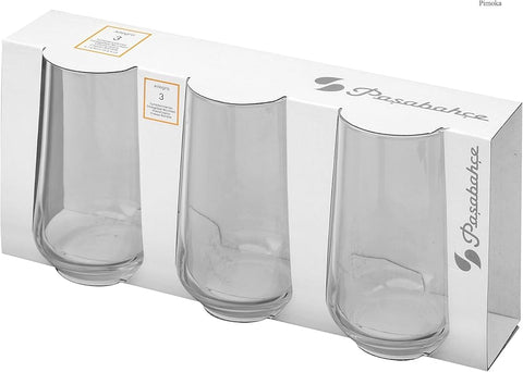 PASABAHCE ALLEGRA 3PC LONG DRINK GLASS SET