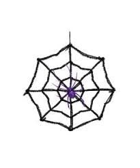 TINSEL SPIDERWEB WITH SPIDER