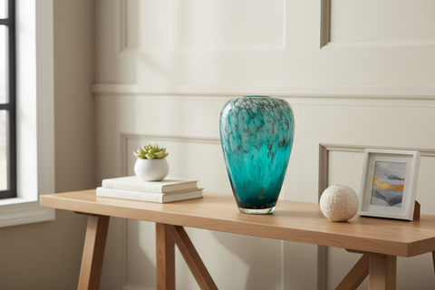 GLASS DECORATIVE VASE