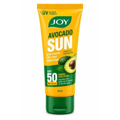 JOY AVOCADO SUN GLOW BOOSTER ULTRA LIGHT SUNSCREEN