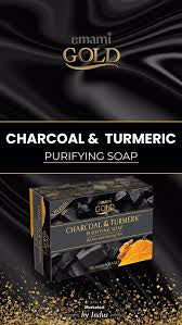 EMAMI GOLD CHARCOAL & TURMERIC SOAP