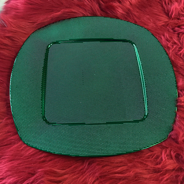 CHARGER PLATES (green)