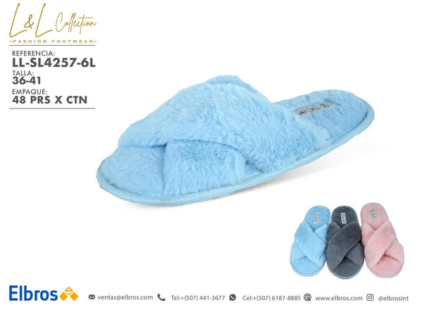 LL-SL4257-6L LADIES SLIPPER